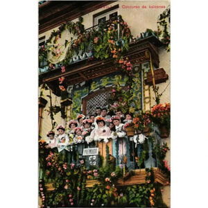 Concurso De Balcones Sevilla Spain Tomas Sanz Postcard